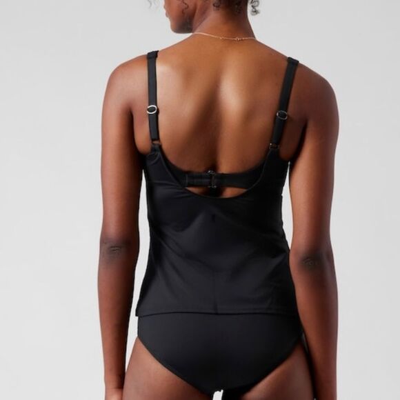 ATHLETA Bondi Bra Cup Swim Top Tankini, Black, Size 36B/C NWT $74 657719 - Picture 2 of 11